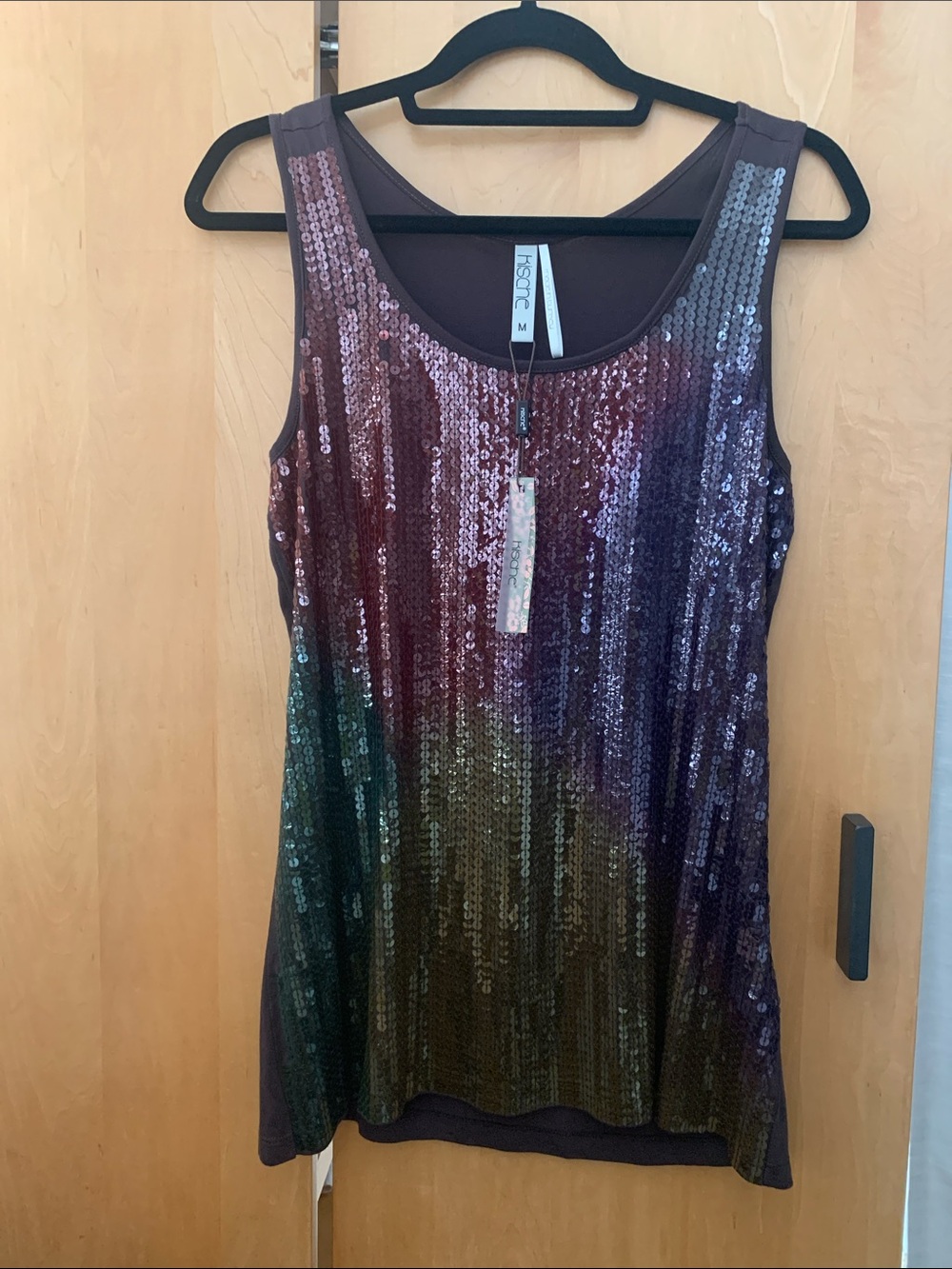 Kische Tank Top rainbow Sequin Women's